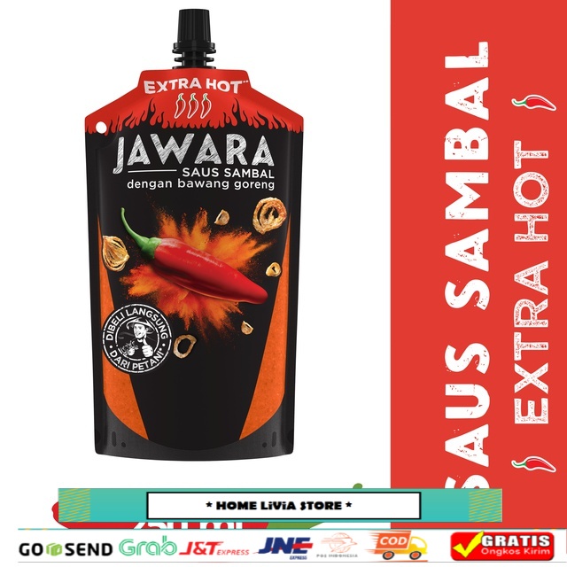 

Jawara Saus Sambal Bawang Goreng Extra Hot 2 x 250 mL