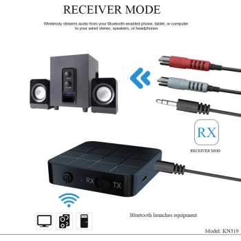 2in1 Audio Bluetooth 5.0 Transmitter &amp; Receiver 3.5mm / Speaker Bluetooth Mini Murah Alat Nfc Untuk Android Bluetooth Receiver 5.0 / Music Nfc Bluetooth  Receiver 5.0 Jernih Quality Berkualitas / Bluetooth Musik Receiver Box Musik Bluetooth Super Bass