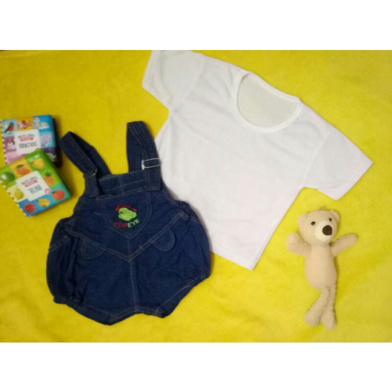 Baju bayi overall levis popeye