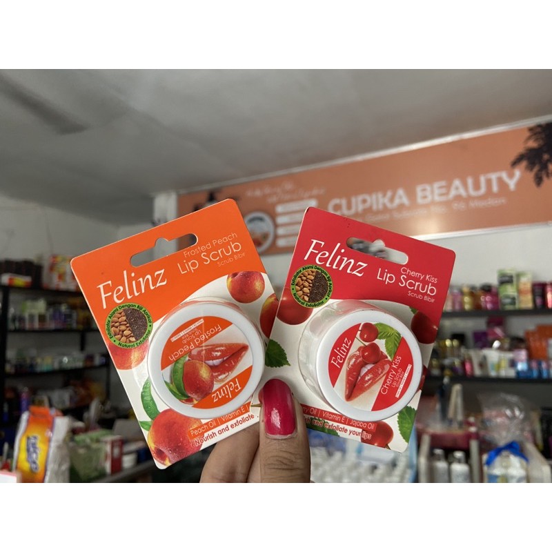 &lt;co.bx&gt;✅ADA HARGA GROSIR✅ felinz lip scrub -- scrub untuk bibir -- angkat sel kulit mati