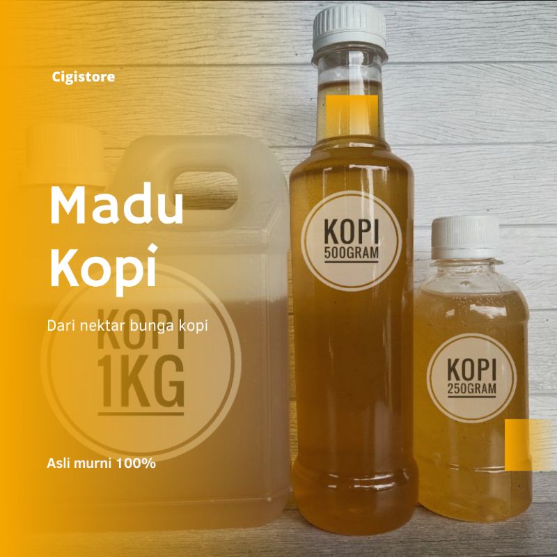 

Madu Kopi Asli Murni 100%/ Madu Asli Murni dari Nektar Bunga Kopi Tanpa Bahan Campuran 1 kg