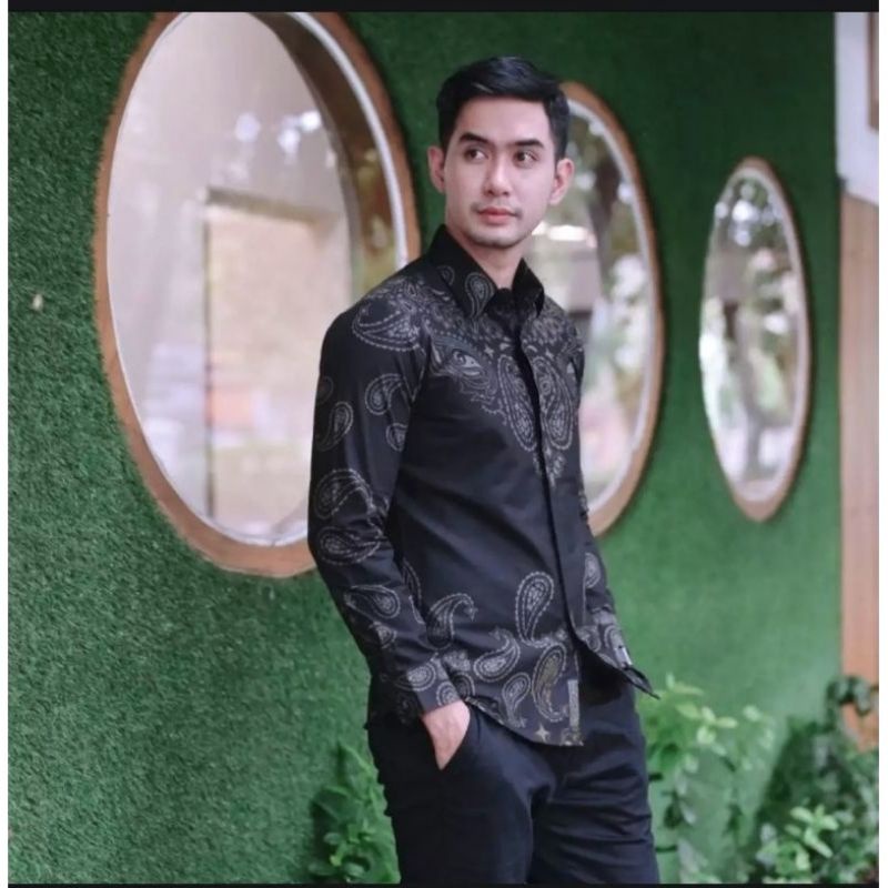 Baju Kemeja Batik Pria Premium Slim fit Katun Solo Lapis Furing