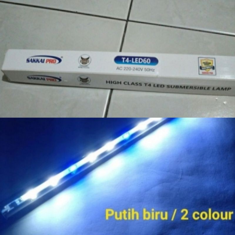 LAMPU LED CELUP 60CM AQUARIUM AKUARIUM PUTIH BIRU