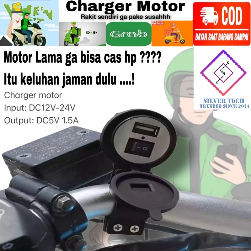 Silvertech Holder motor - phone holder motor - stand holder motor - holder hp - paket gojek