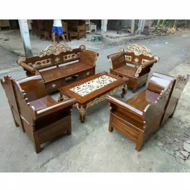 Kursi tamu jati jepara modern, kursi tamu madura