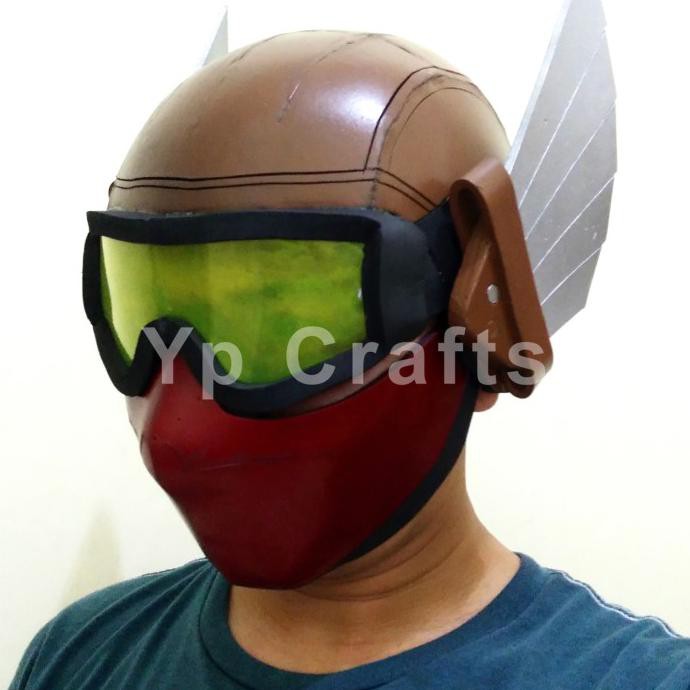 Topeng Helm Gundala Tipe Pertama Sancaka Retro Biker Cosplay - DEWASA