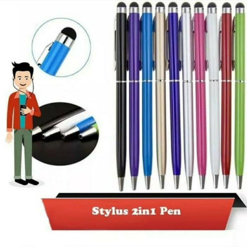 STYLUS PEN 2IN1 UNIVERSAL - PEN STYLUS UNIVERSAL 2IN1