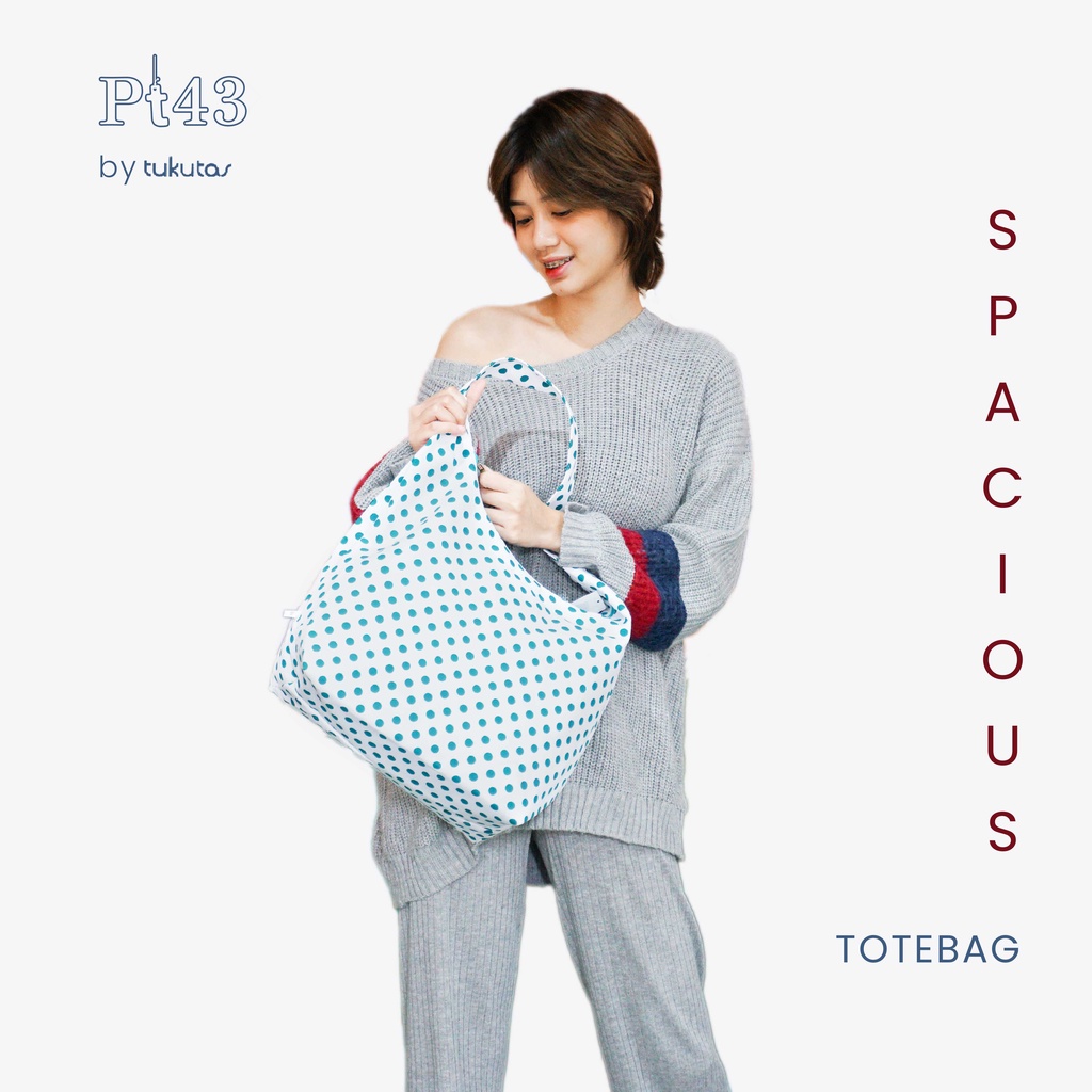 Totebag Motif Kanvas Tas Sandang Bahu Keren - HYBRAND PT43