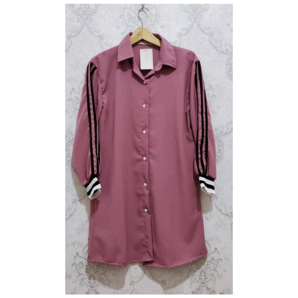 KEMEJA SHELLY / KEMEJA OVERSIZE / LD 104 / KEMEJA WANITA / BAHAN KATUN SAKILA