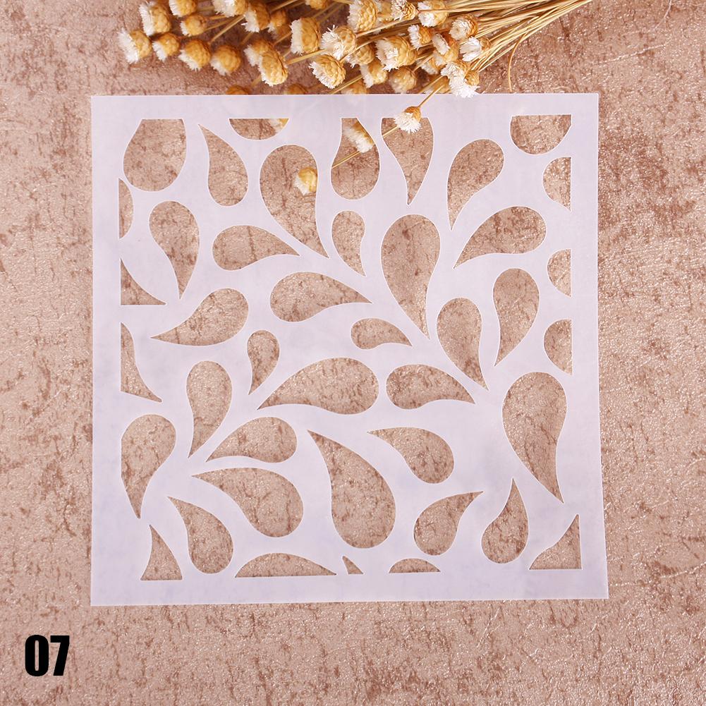 

Fashion Gambar Pencetakan Airbrush Lukisan Stensil Kerajinan DIY Scrapbooking Album Dekorasi 1