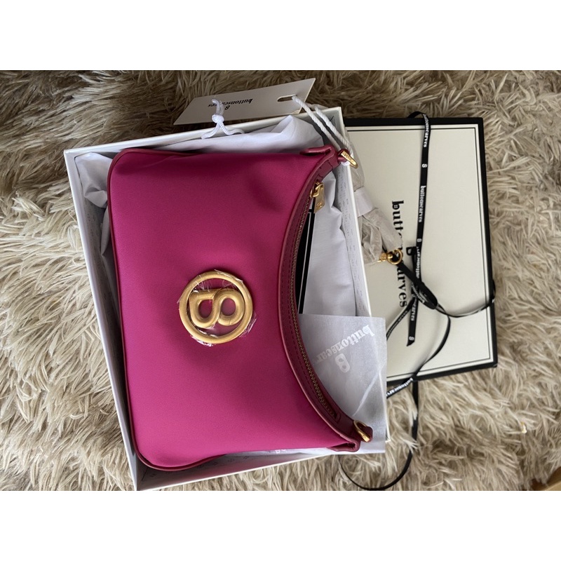 luana bag nylon buttonscarves plum❌SOLD❌ Jangan di CO