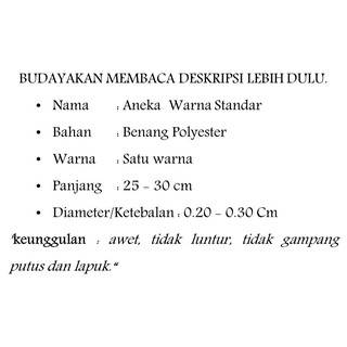 Hitam Gelang  Tali Aneka Warna Standar Tahan Air Dan 