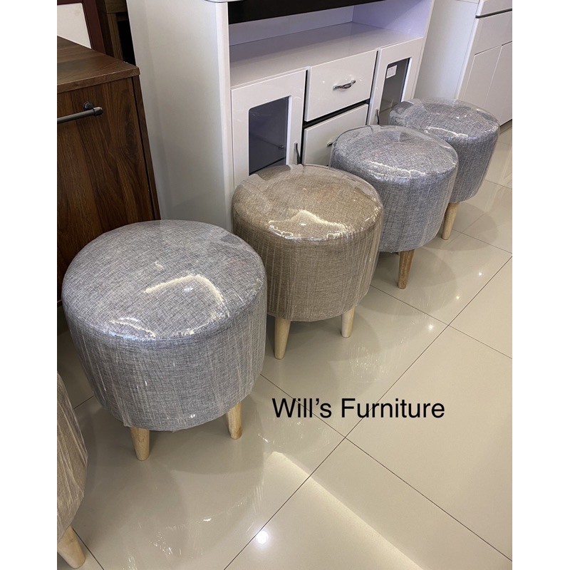 Kursi stool / sofa kecil / sofa puff bulat / sofa bulat / sofa stool murah makassar