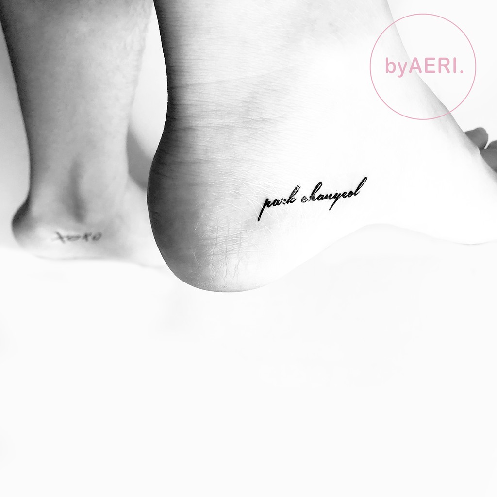 E X O NAME TEMPORARY TATTOO (NON-PERMANEN KPOP TATO)