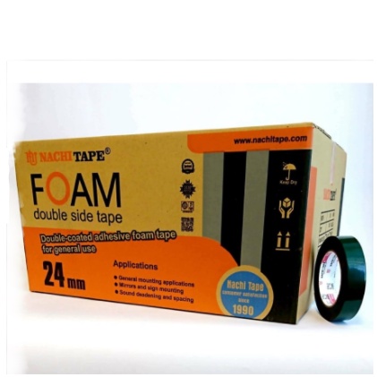 (Dus) Nachi Double Side Foam Double Tape Busa 24 mm x 5 meter Hijau