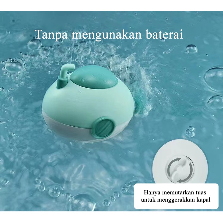 [1KG 14PCS]  Babyland Mainan Mandi Bayi dan Anak Kapal Selam Bulat Submarine Kapal Selam Berenang