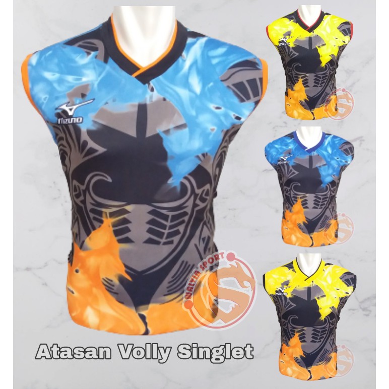 WALVIN SPORT BAJU VOLLY LENGAN JERSEY VOLLY SINGLET PRINT KAOS VOLI SINGLET DEWASA