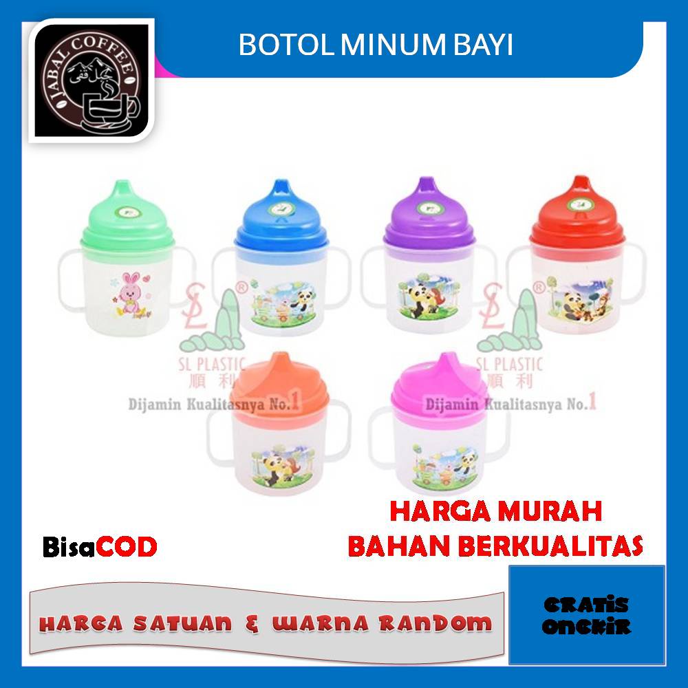 Botol Minum Bayi / Botol Minum Bayi Training Cup / Cup Training Latihan Pegangan Botol Minum Bayi Kode 037