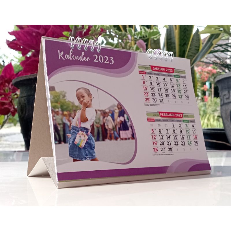 kalender meja custom (20x15cm)