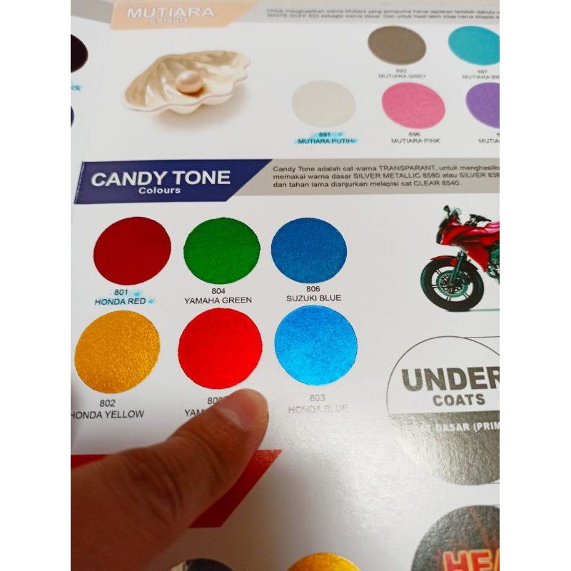 DITON CANDY TONE 803 HONDA BLUE Biru Cat Semprot Pilox Pylox