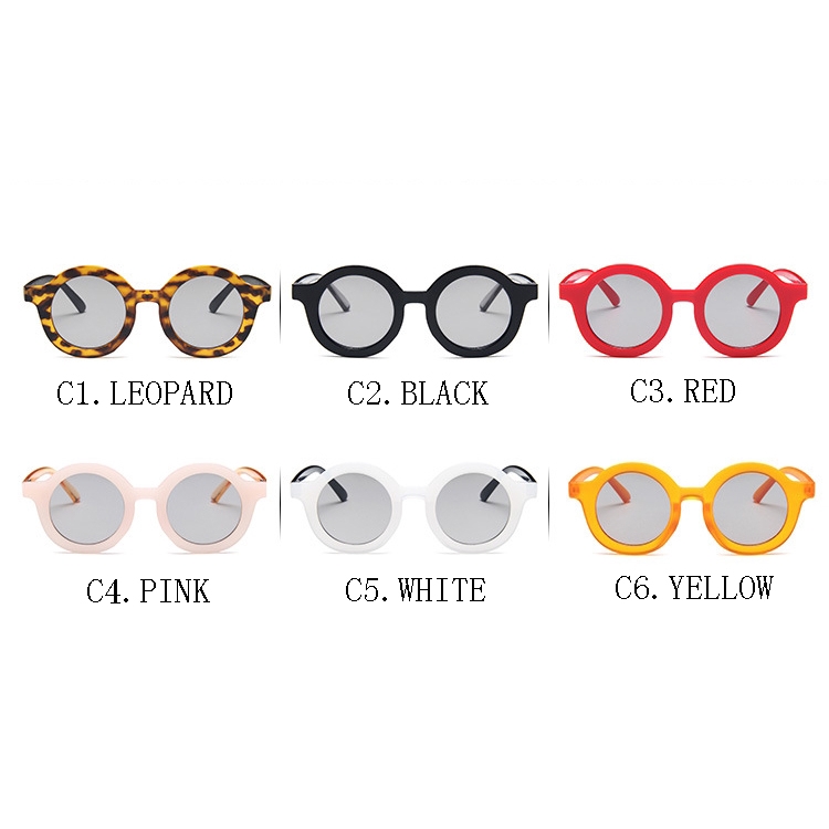 Kacamata Pelindung UV 400 Bentuk Bulat Untuk Anak