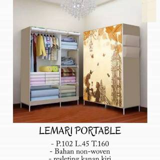 LEMARI PORTABLE RAK BAJU PORTABLE Shopee Indonesia LEMARI PORTABLE RAK BAJU PORTABLE Shopee Indonesia