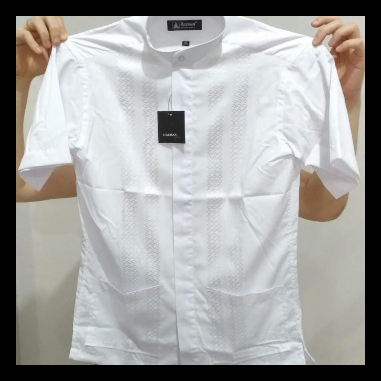 PROMO ALISAN BAJU KOKO PENDEK REGULER FIT KOKO LAKI-LAKI TERMURAH ALF