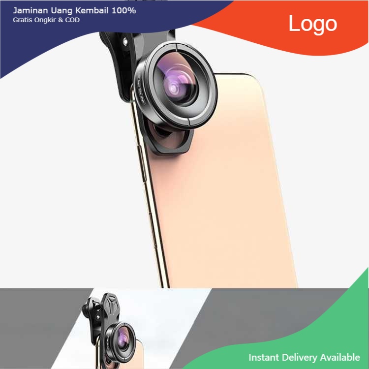 APEXEL Lensa Kamera Smartphone Universal Clip 170 Wide Angle Lens