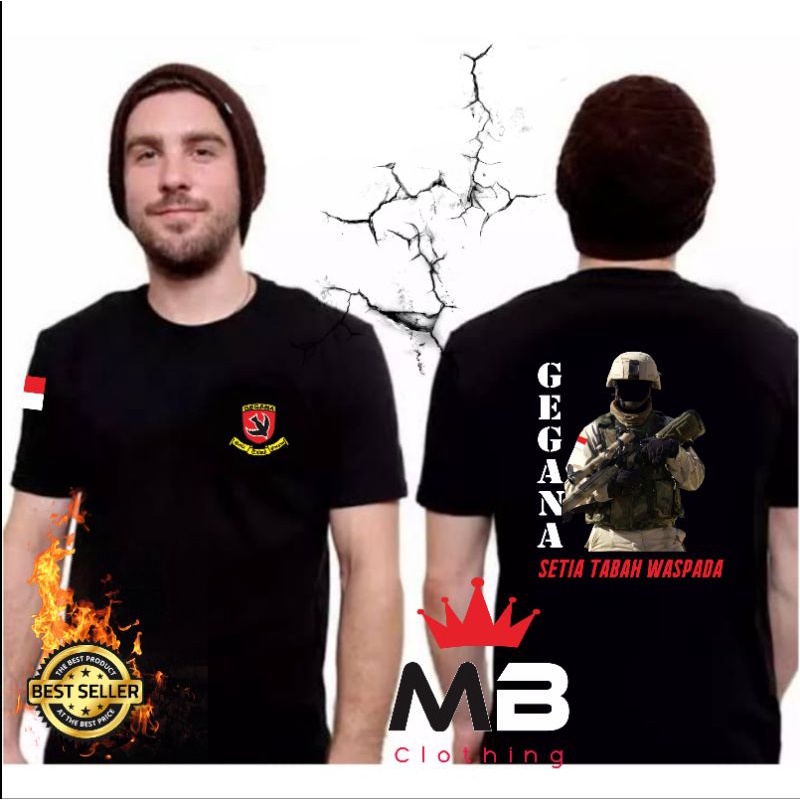 ORIGINAL KAOS KATUN BRIMOB GEGANA LENGAN PENDEK / KAOS PRIA BRIMOB GEGANA / BAJU BRIMOB TIM GEGANA P