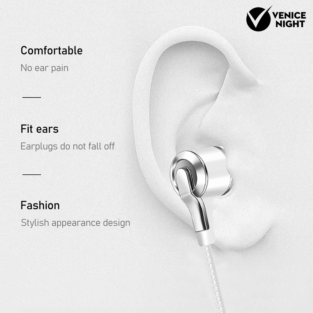 (VNEP) (Berkabel) H8 Headset Earphone Earbuds Gaming In-ear Bass Kuat Kabel 3.5mm Untuk Handphone