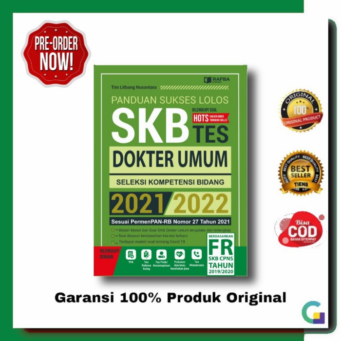 

READY STOCK Buku SKB CPNS Panduan Sukses Lolos SKB Dokter Umum KPL198