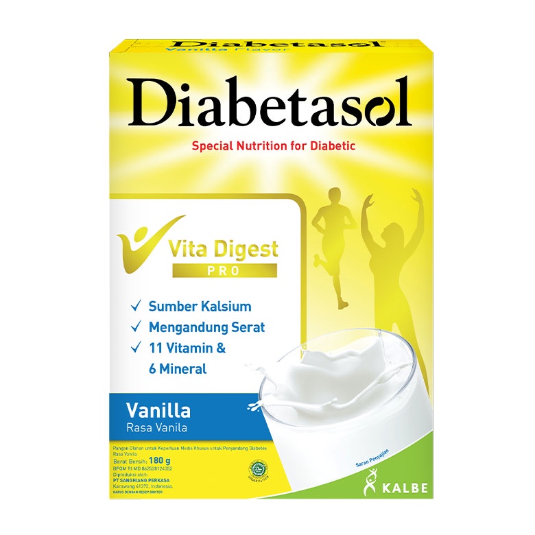 

susu diabetasol 180gram vanila