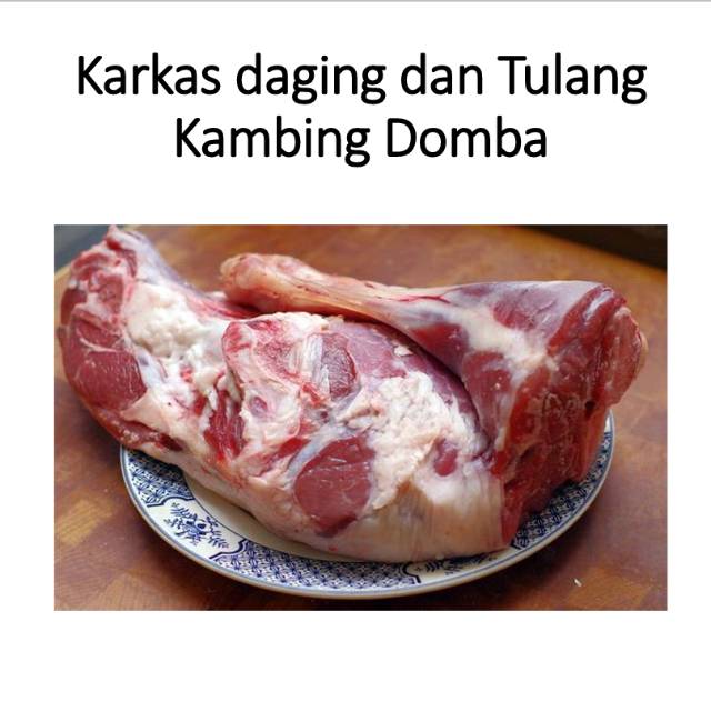 Karkas kambing (daging dan tulang) 1 kg