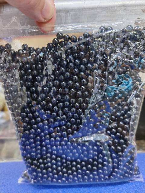 MUTIARA TINDIK WARNA HITAM LEGAM UKURAN 6MM DAN 8MM PER BUNGKUS BESAR ISI 400 AN GRAM