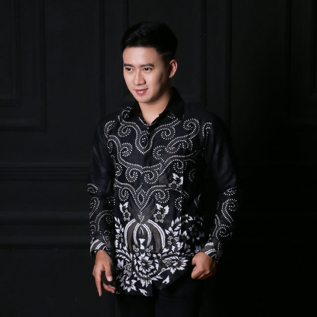Kemeja batik lengan panjang size m l xl xxl xxxl-NO KMJ UJ