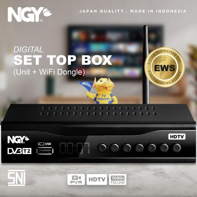 NGY Digital Set Top Box HD / STB Siaran DVB T2 Receiver | 801 NAGOYA