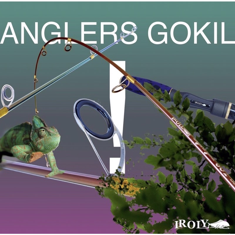 Joran IROLY Jigging Anglers Gokil 602 Carbon Solid Cincin Fuji