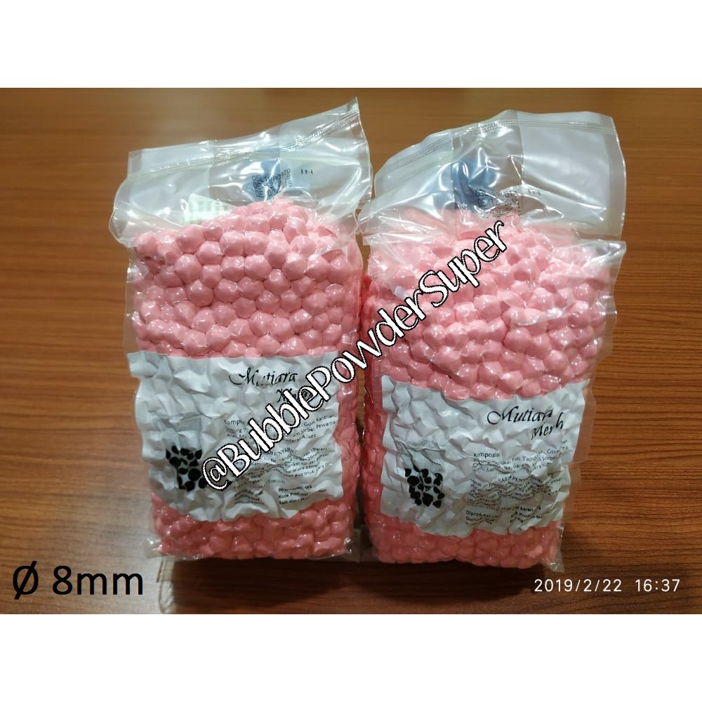 Bubble Merah / Red Tapioca Pearl (8mm) @1kg - Boba Pearl Tapioka - Super Quality - Promo Temurah