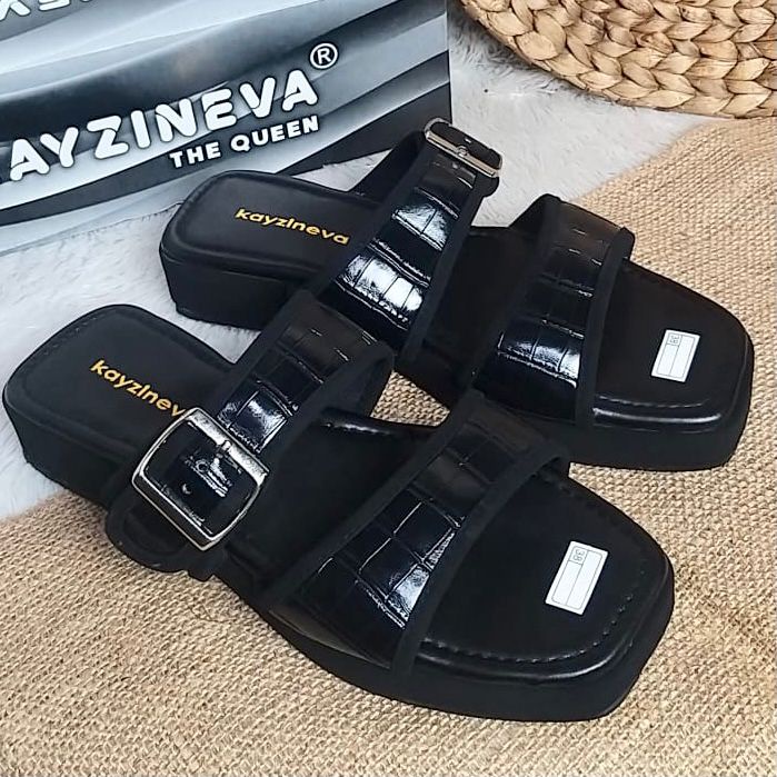 KAYZINEVA Sendal Wanita Flip Flop Croco F02