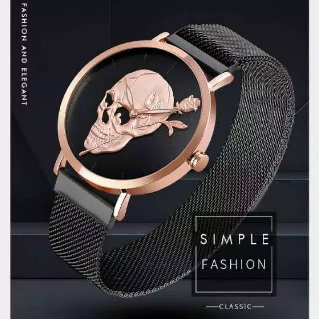 Jam Skmei 9173 skull original bergaransi free paper box