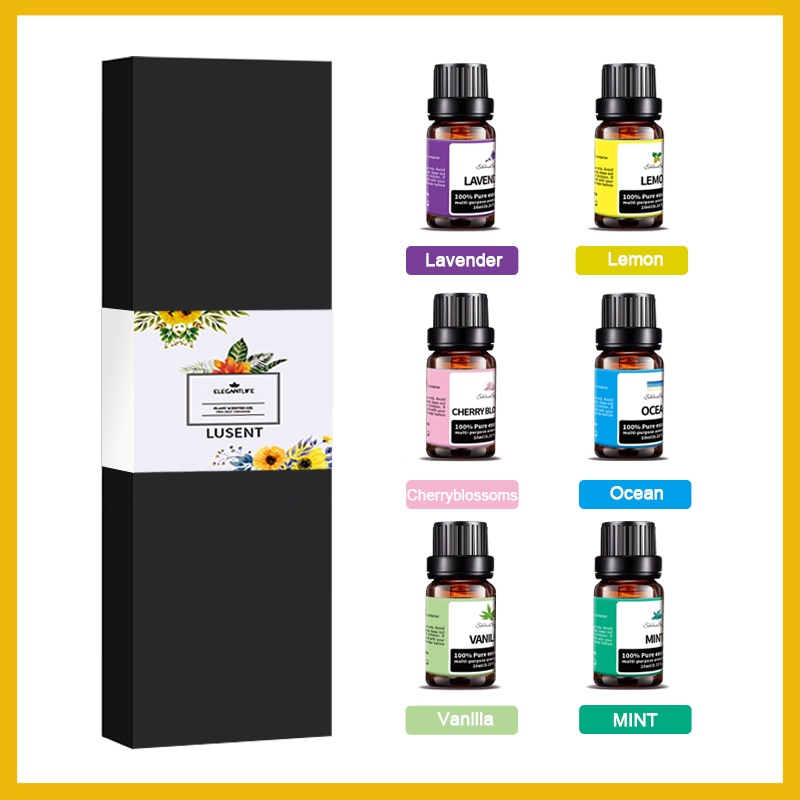 Moi Essential Oil Aromaterapi Gift Set Esensial 10ml Oil 6 in 1