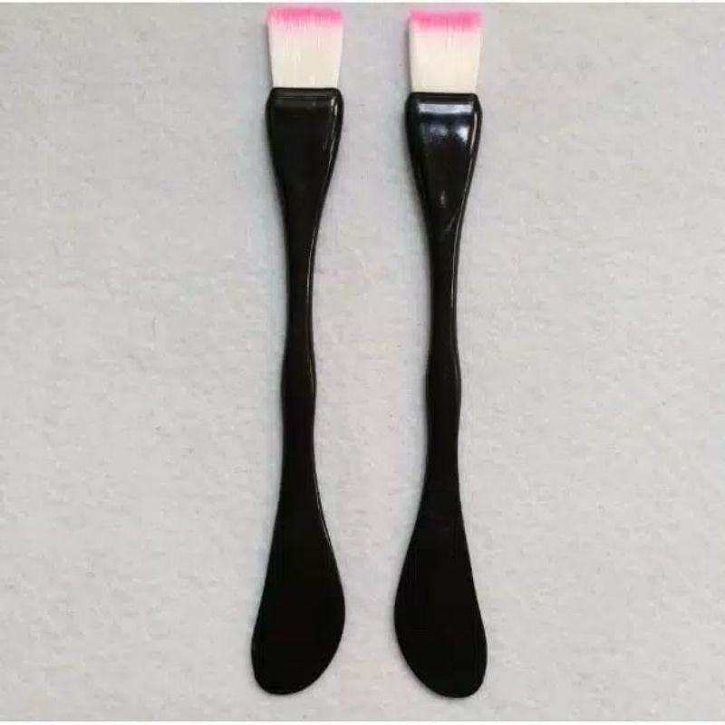 kuas masker wajah 2 in 1 / spatula 2 in 1