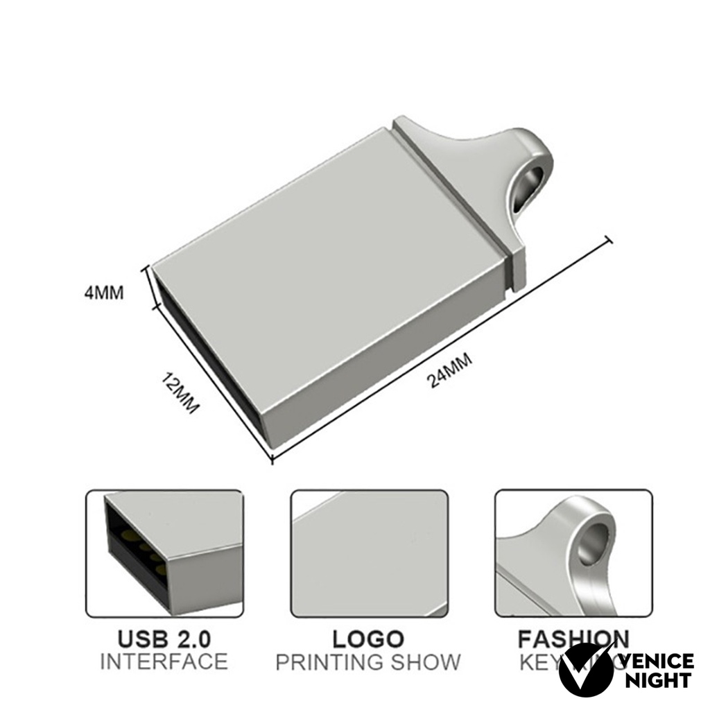 (SF) Flashdisk USB 3.0 Kecepatan Tinggi Kapasitas 8 / 16 / 32 / 64GB Bahan Logam Untuk PC / Komputer