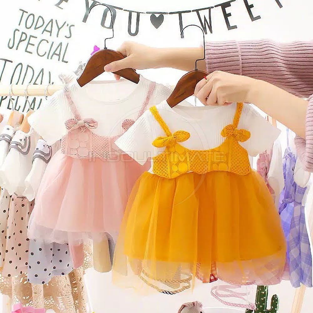 1Pcs Baju Pesta Rok Tutu Pakaian Balita 6 Bulan - 5 Tahun DRI-105 Dress Pesta Anak Perempuan Import Baju Gaun Anak Perempuan Dress Import Baju Pesta Rok Tutu Pakaian Balita Perempuan