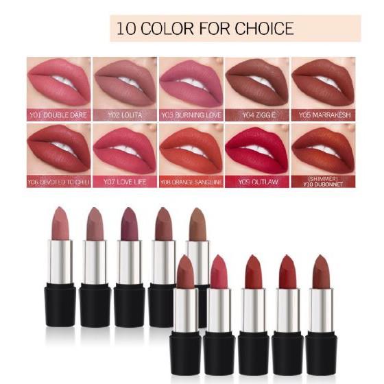 (READY &amp; ORI) Kimuse Power Bullet Matte Lipstick 501 Double Dare/Lolita/Burning Love/Ziggie