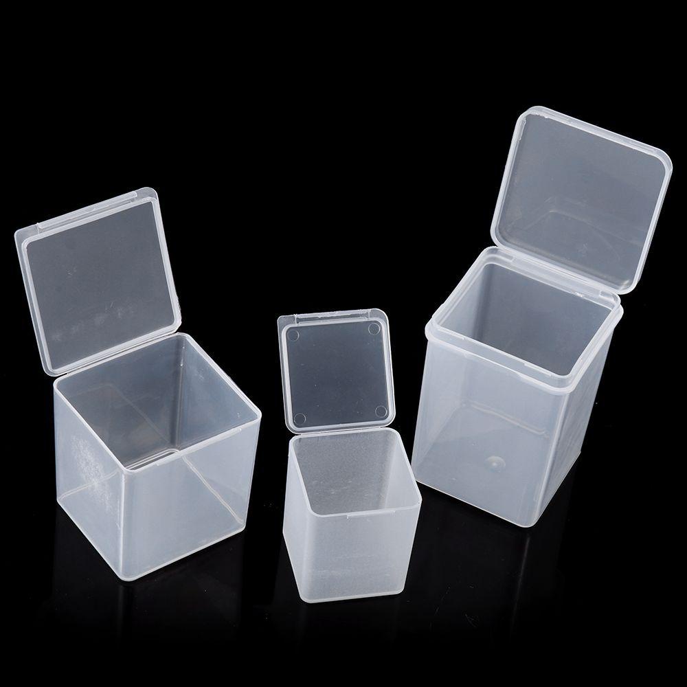 Nanas Kotak Penyimpanan Kecil Transparan Nail Art Screw Storage Plastik Perhiasan Organizer Case