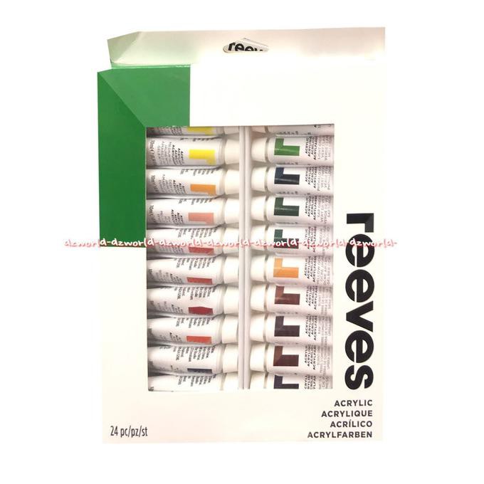 

Best Seller! Reeves Acrylic 24Pcs Cat Akrilik Reves Acrilic Paint Art Terpercaya