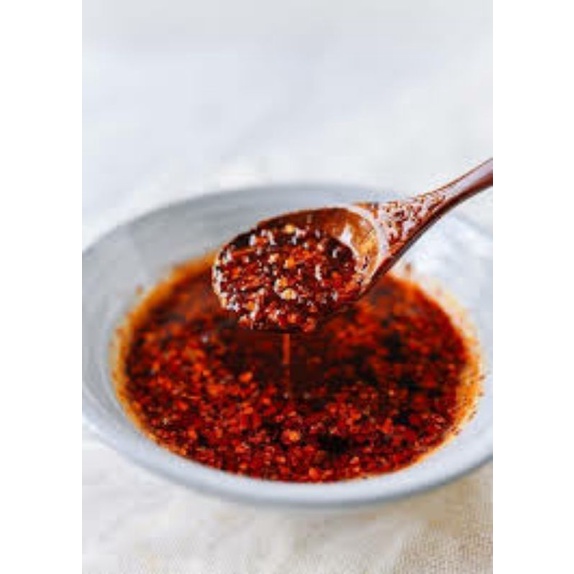 

Chili oil/sambal/sambel dimsum segala makanan