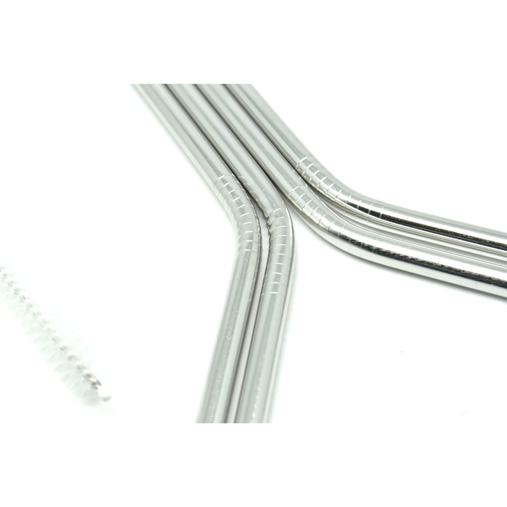 [RA] SEDOTAN STAINLESS STEEL BESI BENGKOK MELENGKUNG BENGKOK BEND BENDING STRAW