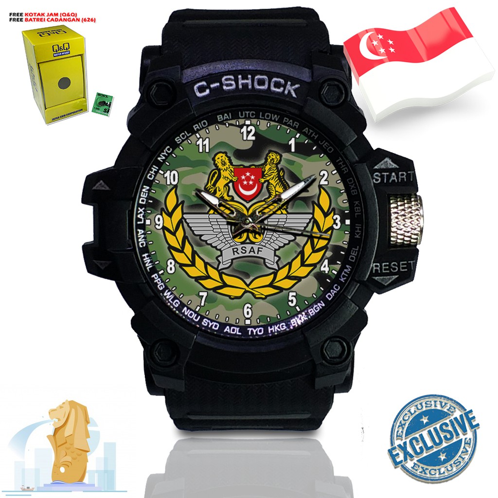 (EXCLUSIVE) JAM TANGAN TENTARA SINGAPURA. ANGKATAN UDARA REPUBLIK SINGAPURA 1